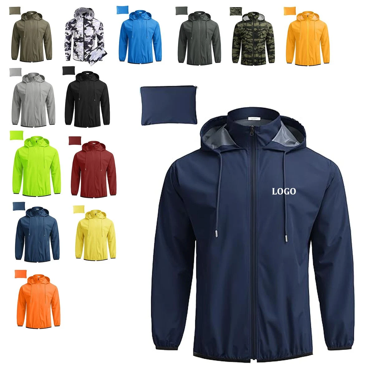 Packable Lightweight Rain Jacket 1