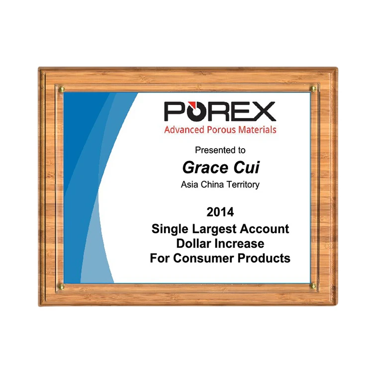 Certificate Presenter Plaque Kit-Bamboo 1
