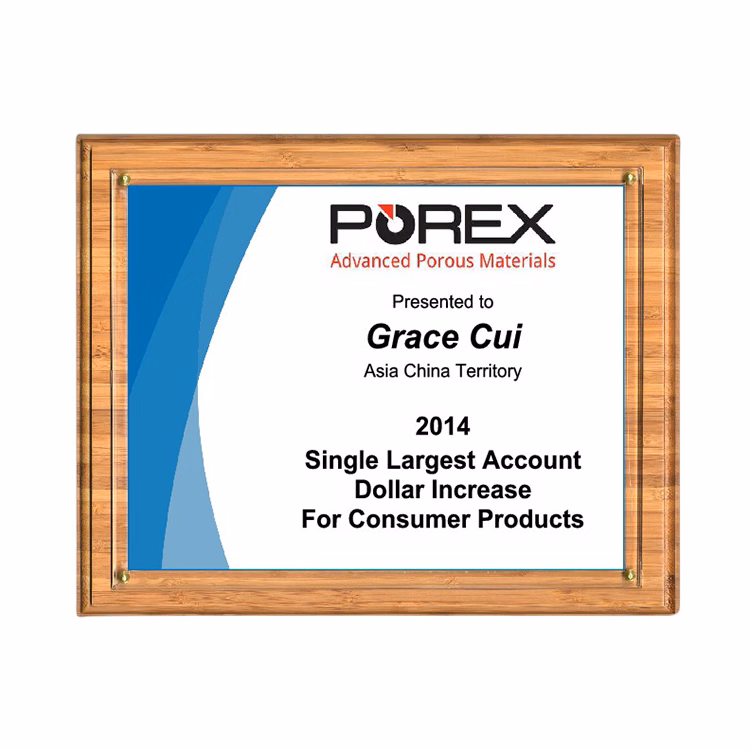 Certificate Presenter Plaque Kit-Bamboo