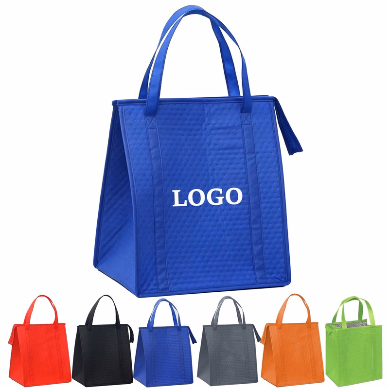MOQ 10 Piece Textured Non Woven Cooler Bag