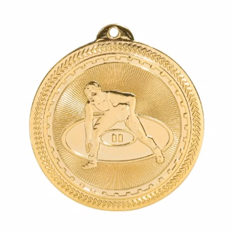 2" BriteLazer Medal-Wrestling