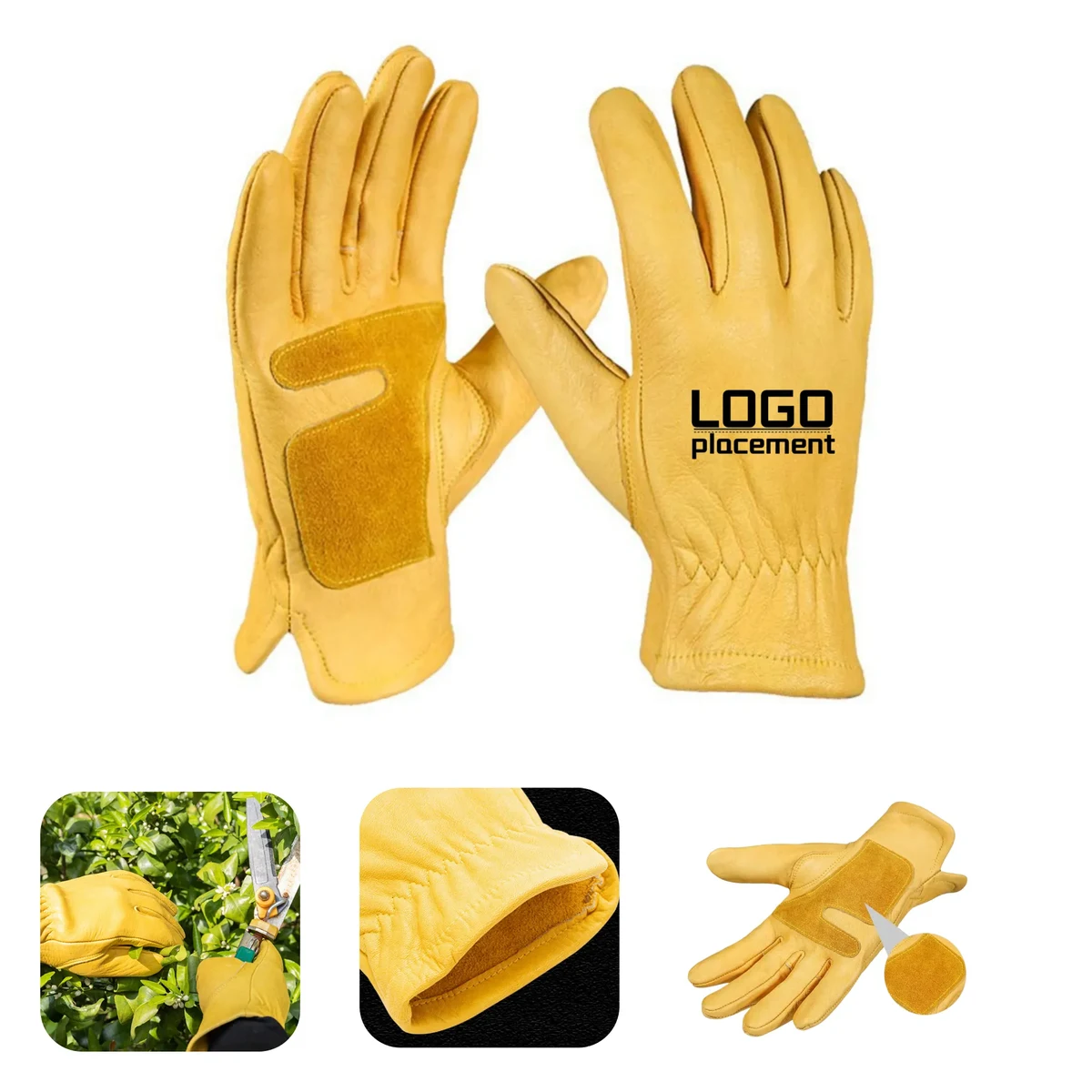 Cowhide Non - Slip Wear - Resistant Work Gloves" 1