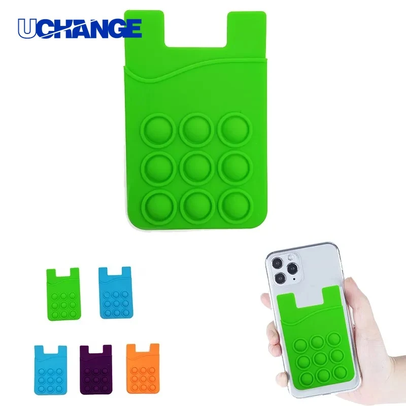 Push Pop Phone Wallet Fidget Card Holder for Stress Relief & Daily Use 1