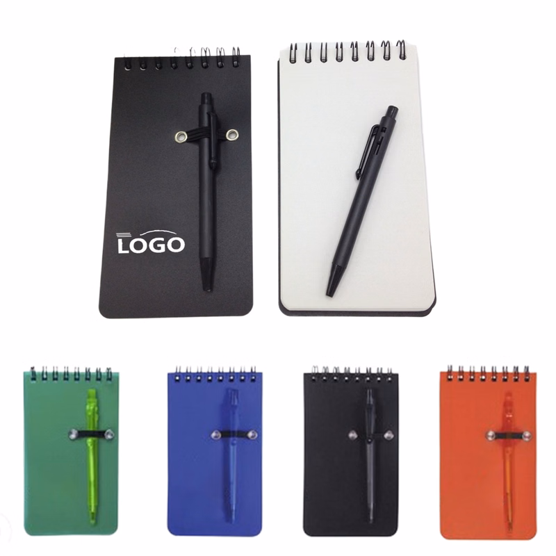 MOQ100 Mini Spiral Notebook With PP Cover