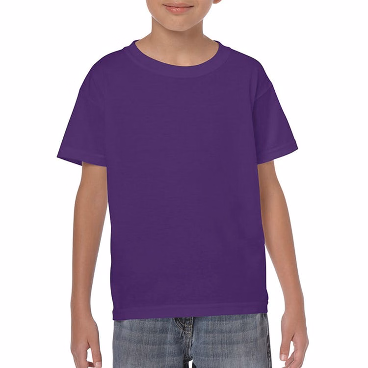 Heavy Cotton Youth T-shirt Purple Medium