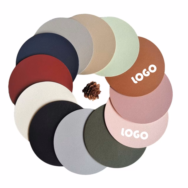 Round Leather Coaster