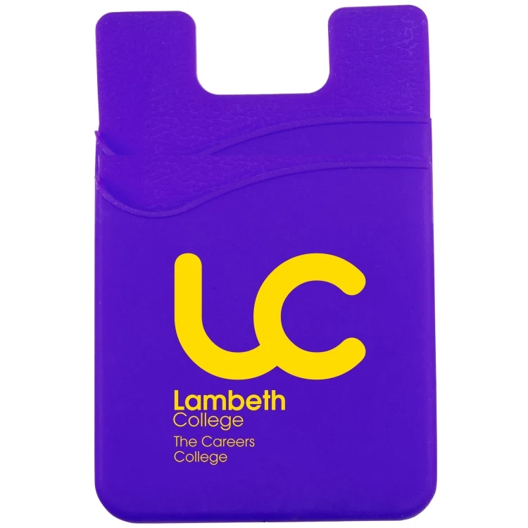 Dual Pocket Cell Phone Sleeve with Adhesive Backing 1