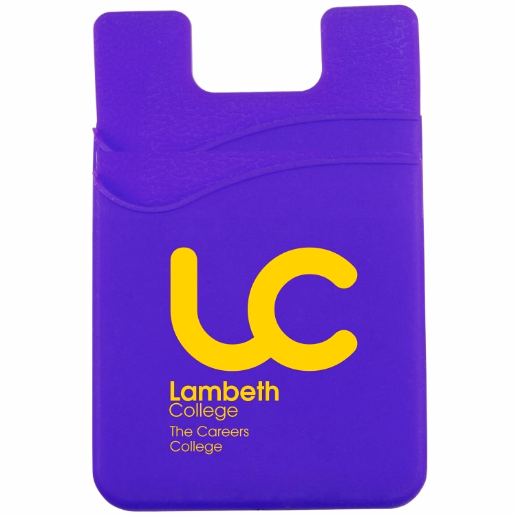 Dual Pocket Cell Phone Sleeve with Adhesive Backing