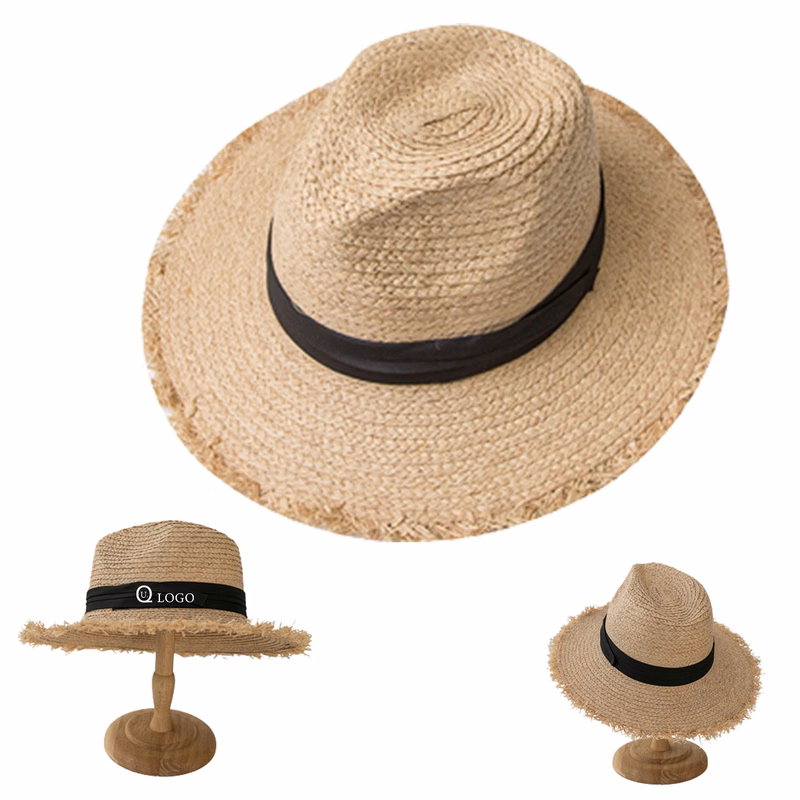 Wide Brim Straw Roll Up Hat