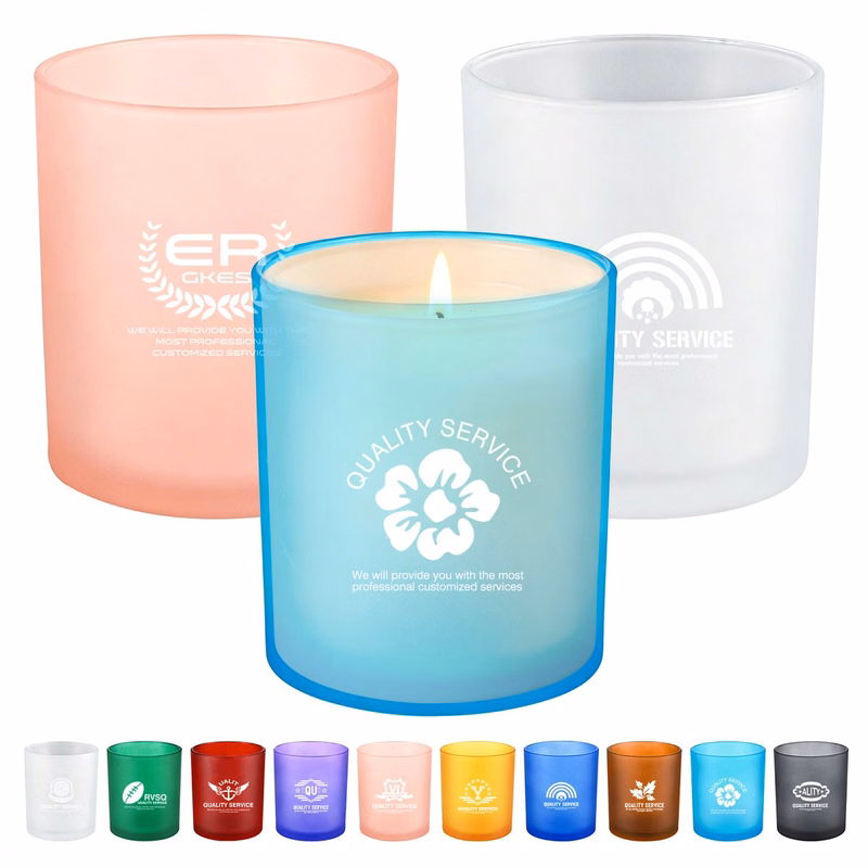 Frosted Glass Candle Cup