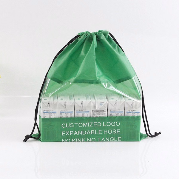 210D Drawstring Bags W/ PVC Window (13" * 17 5/16")