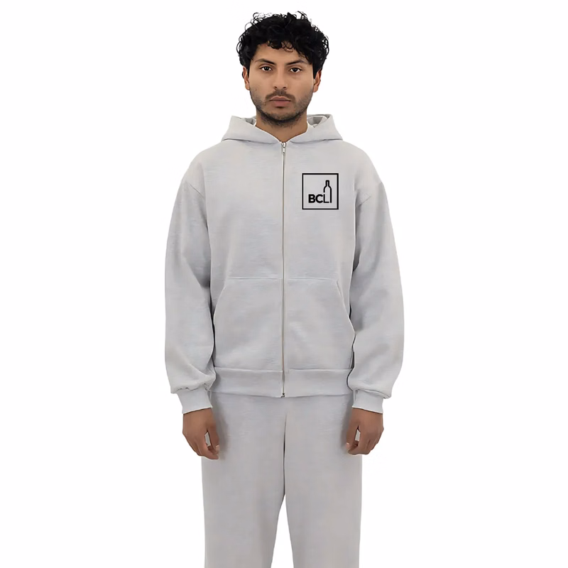 Long Sleeve Heavy Fleece Unisex Zip Up