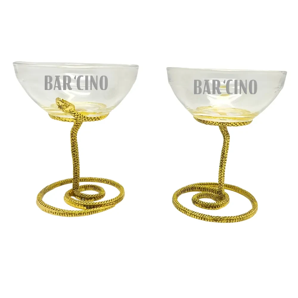 Snake Stemmed Margarita Glass 1