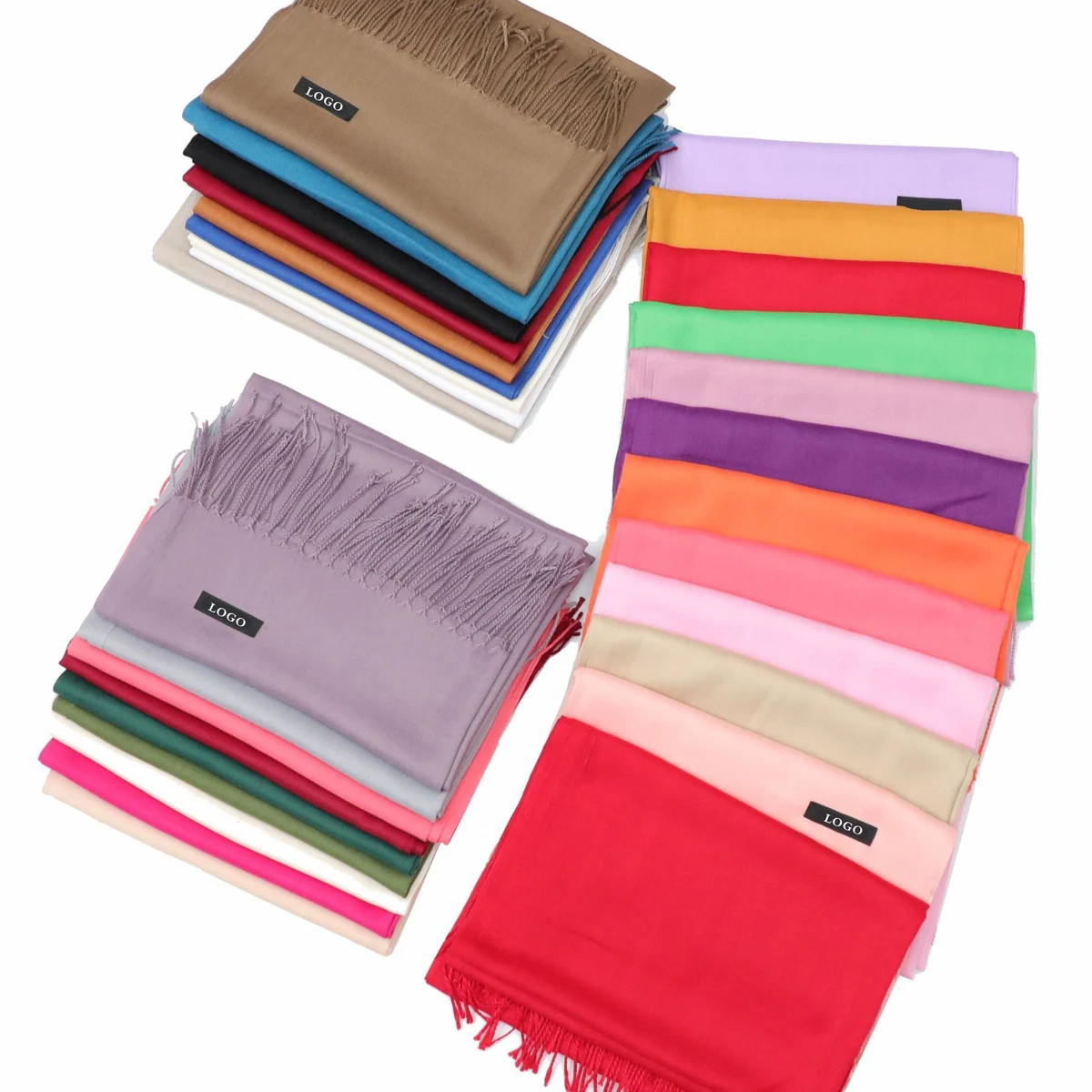 Cashmere Scarf With Fringe 1