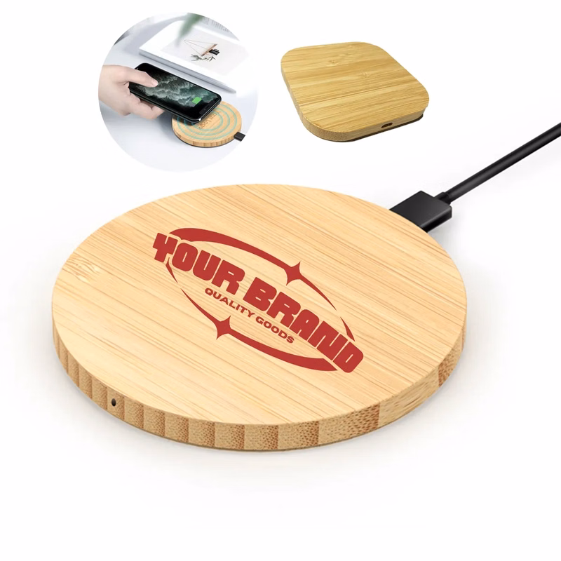 15W Wooden Fast Charger, Portable Charging Pad For Home Use