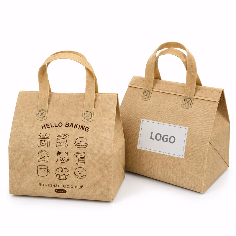 Insulated Kraft Paper Lunch Bag