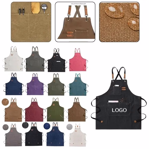 Canvas Work Apron with Heavy Duty Utility Tool Belt