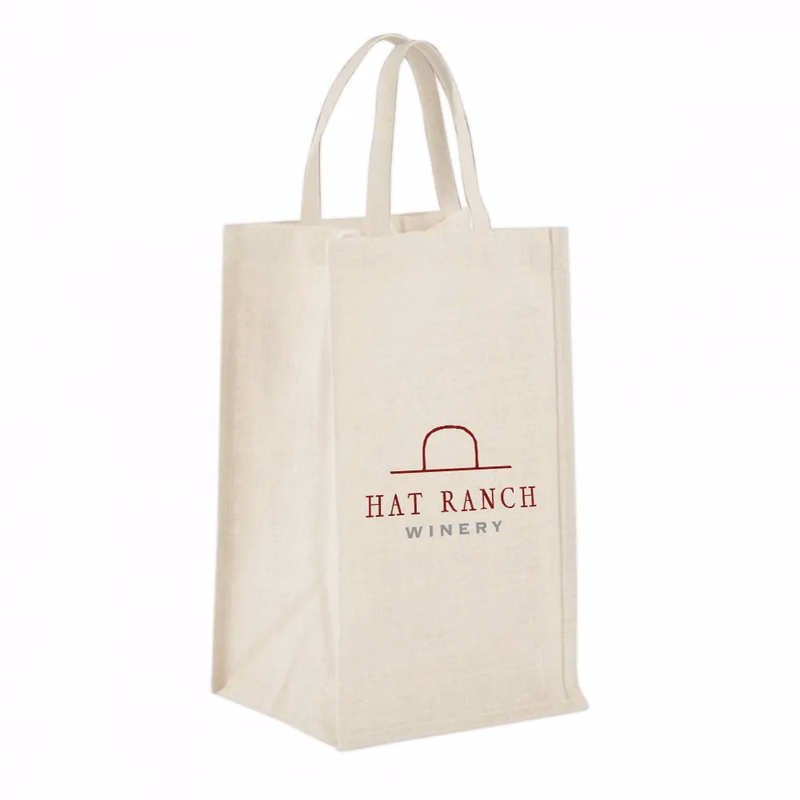 4-Bottle Heavy Cotton Canvas Tote