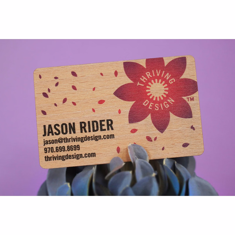Beech Wood Business Cards