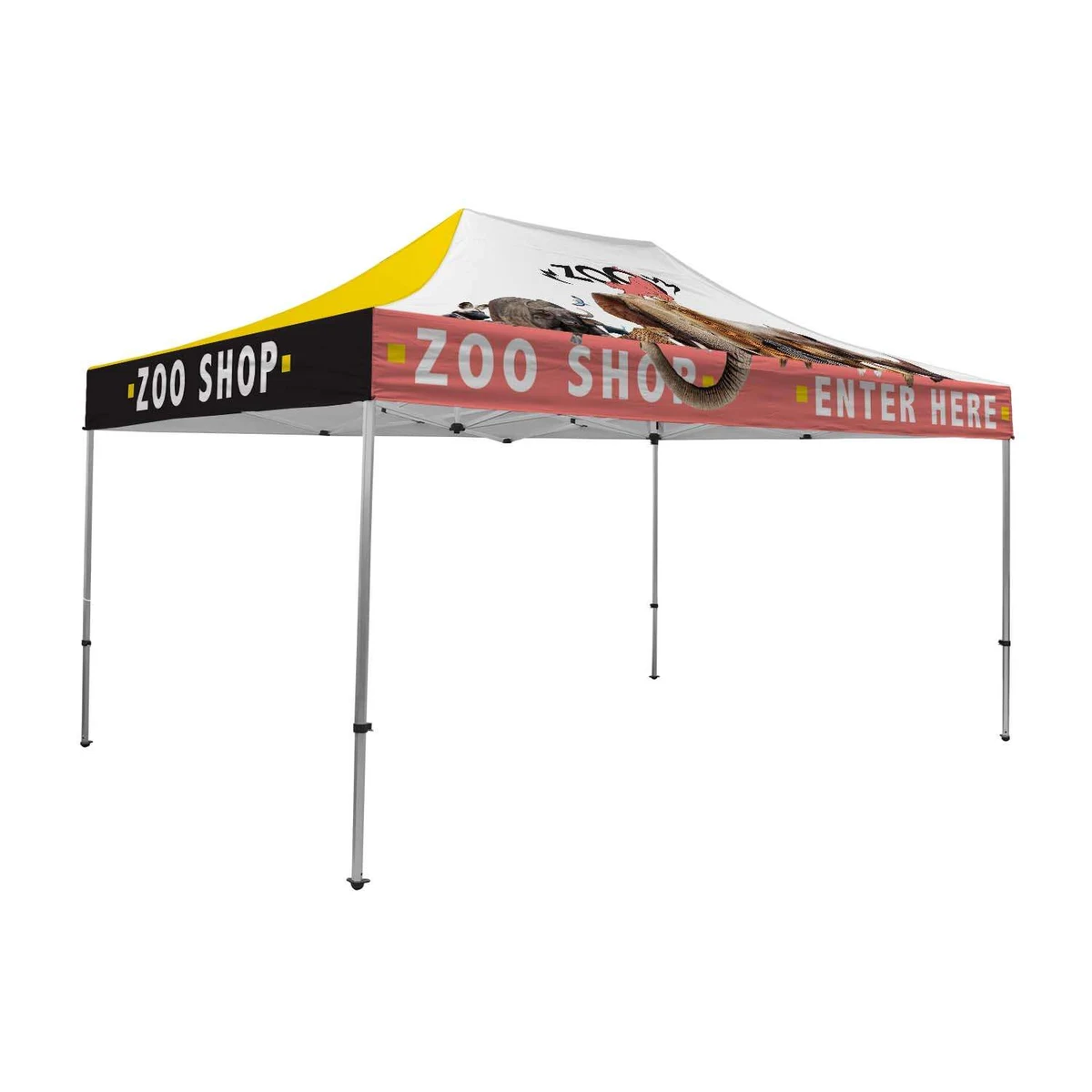 15' Premium Tent UV-Printed Kit 1