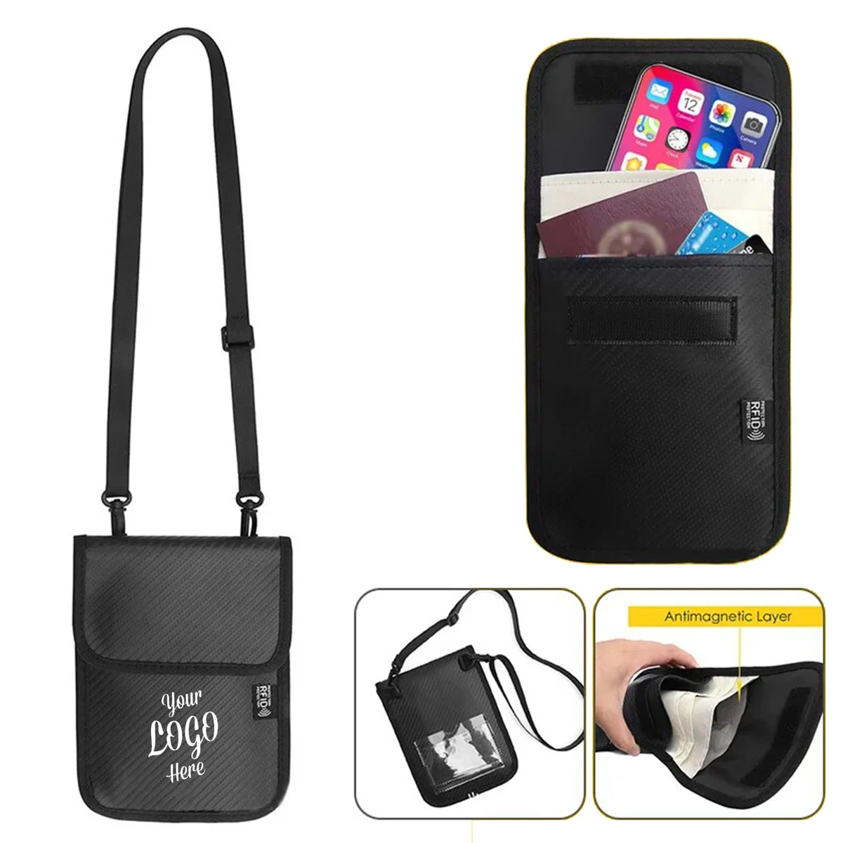 Anti Theft Shoulder Bag With RFID Blocking 1