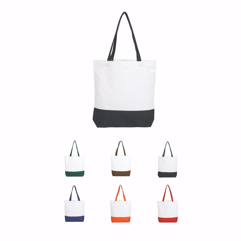 Colored Hand Stitched Canvas Bag