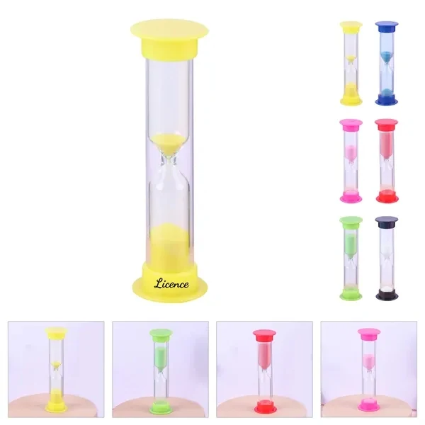 Custom Hourglass Sand Timer with Colorful Sand — Desk Time Management Promo 1