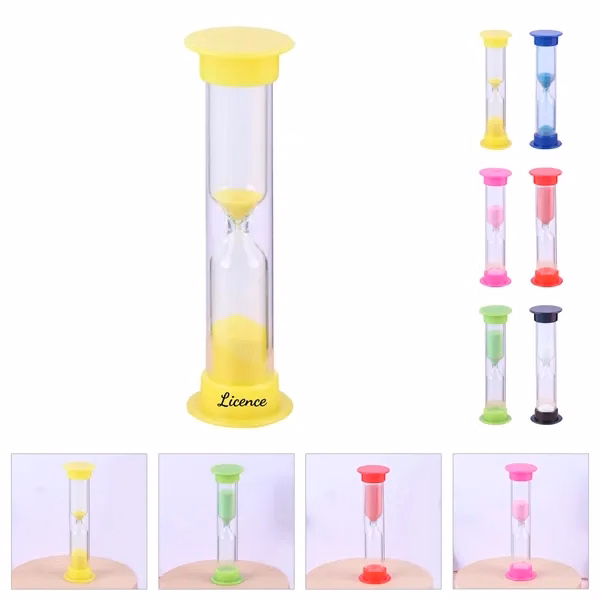 Custom Hourglass Sand Timer with Colorful Sand — Desk Time Management Promo