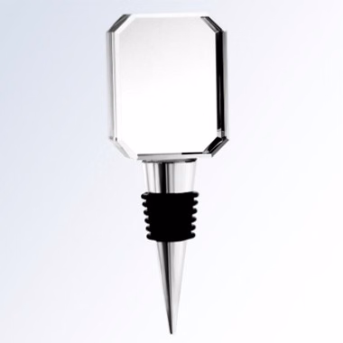 Optical Crystal Wine Stopper - Rectangle
