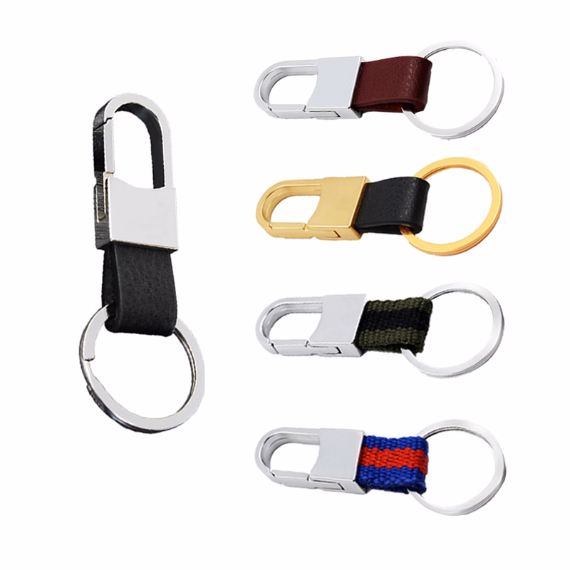 Mental PU Leather Keychain