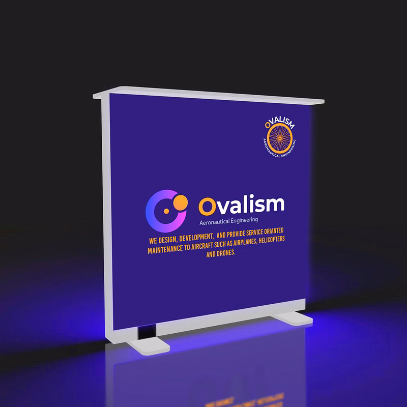 Wireless Backlit Promotional Counter- Graphic + Hardware