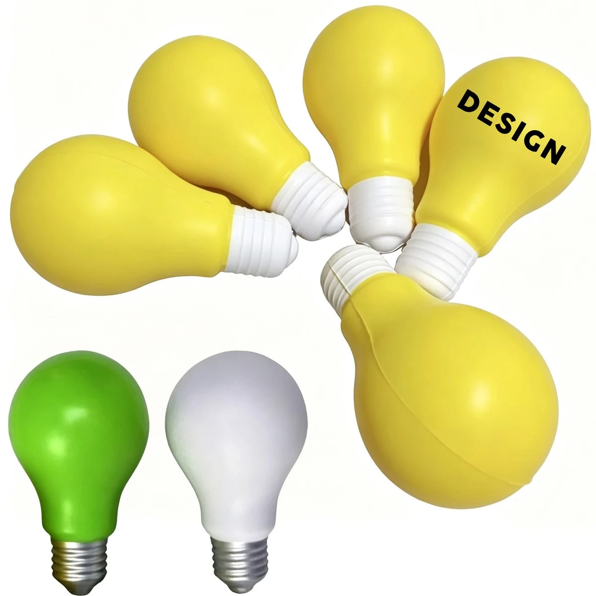 3*2 Inches Bulb Design PU Squeeze Fidget Stress Reliever 1
