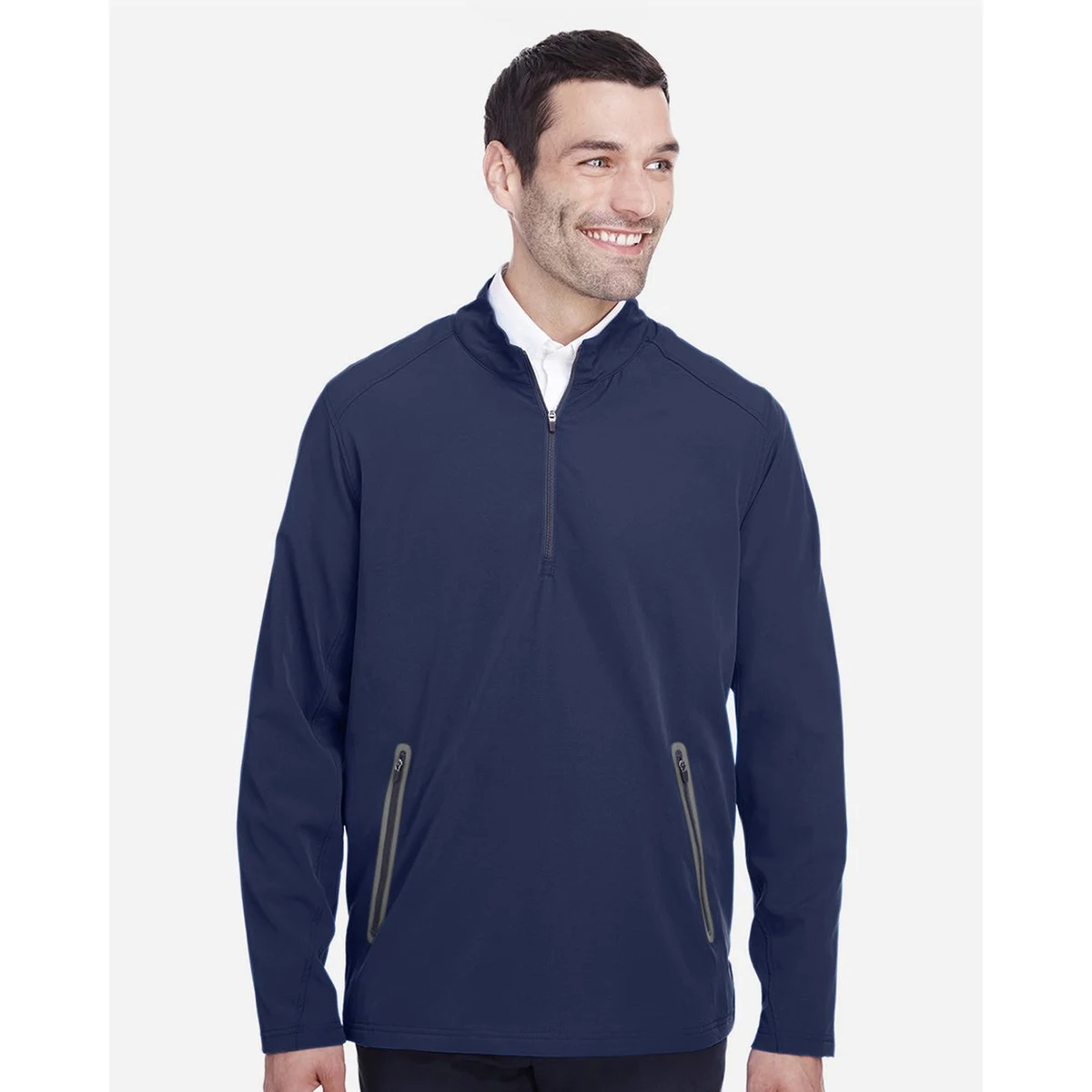 Men's Quest Stretch Quarter-Zip Pullover - NE401, custom hoodie or sweatshirt with logo imprint 1