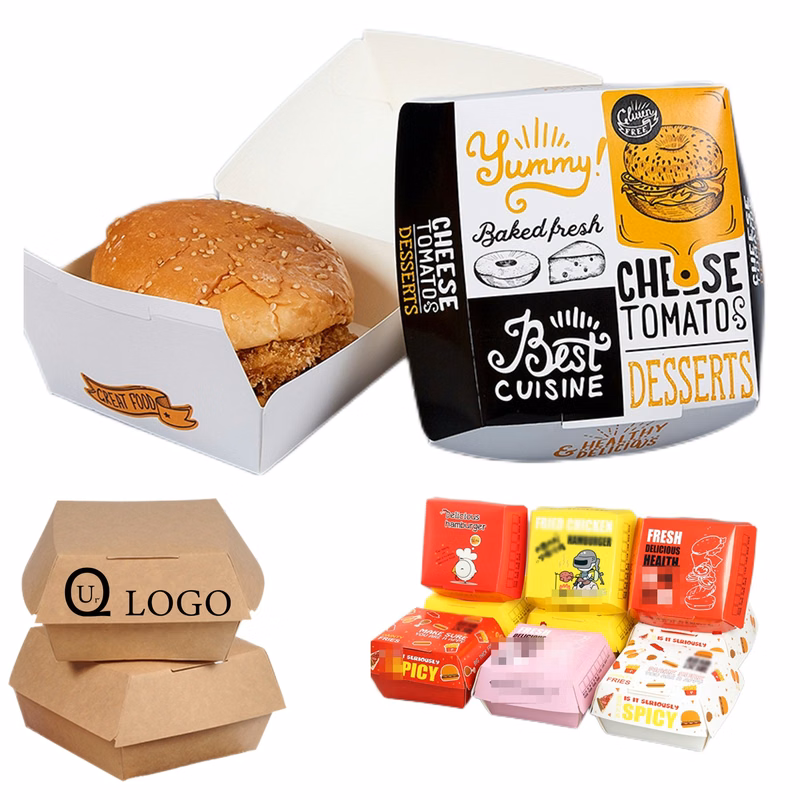 Disposable Paper Burger Boxes