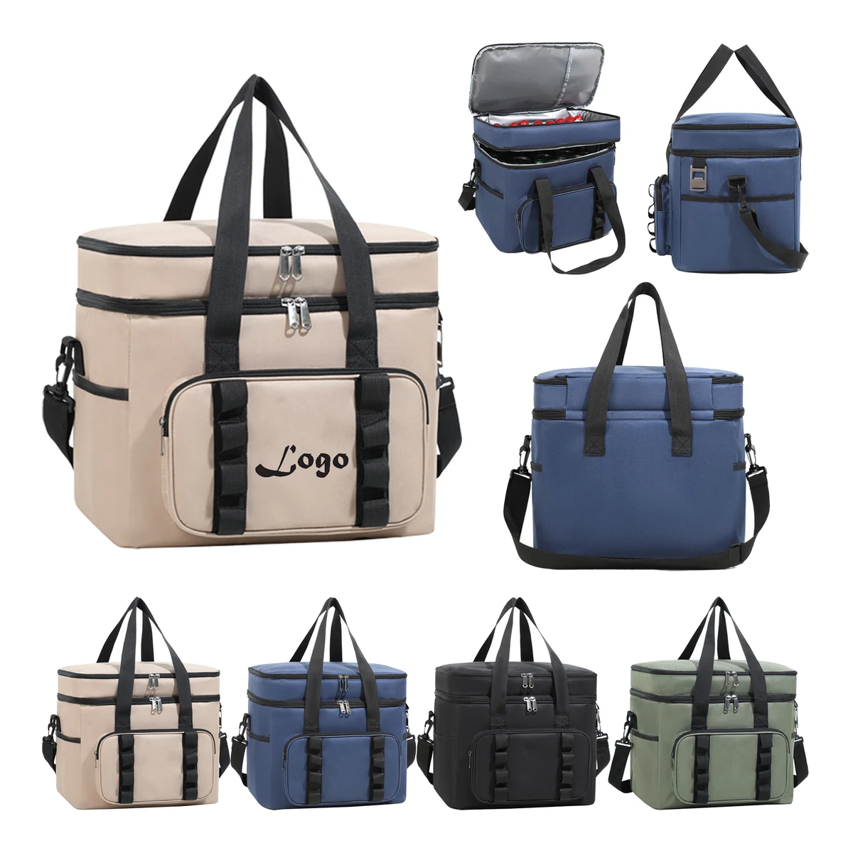 38 Cans Large Insulated Cooler Lunch Bag 1