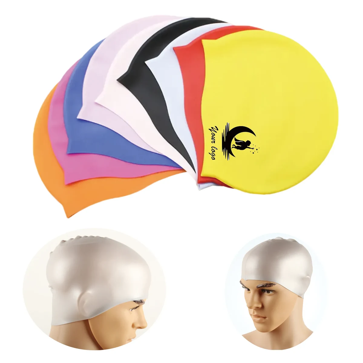 Elastic Silicone Professional Swim Cap 1
