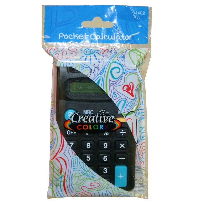 Pocket Calculators - 8 Digit Battery Included