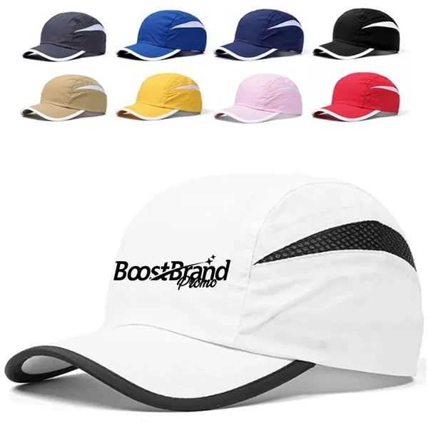 Custom Quick-Dry Baseball Cap with Mesh Panels — Sports & Outdoor Promotions 1
