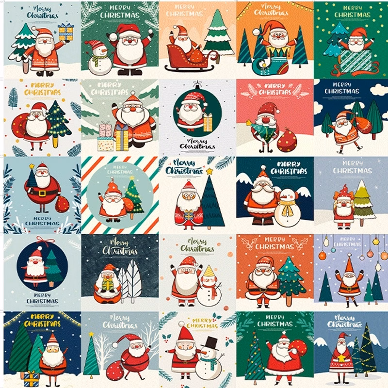 30 Cute Christmas Cards Assorted