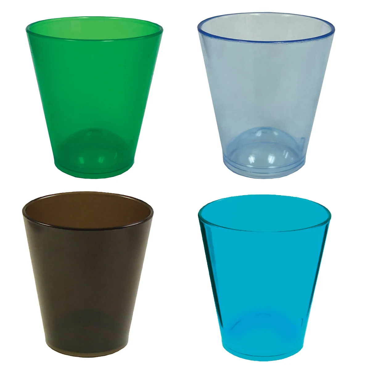 1.5oz Plastic Shot Glass CLOSE OUT COLORS 1