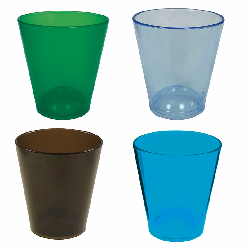 1.5oz Plastic Shot Glass CLOSE OUT COLORS