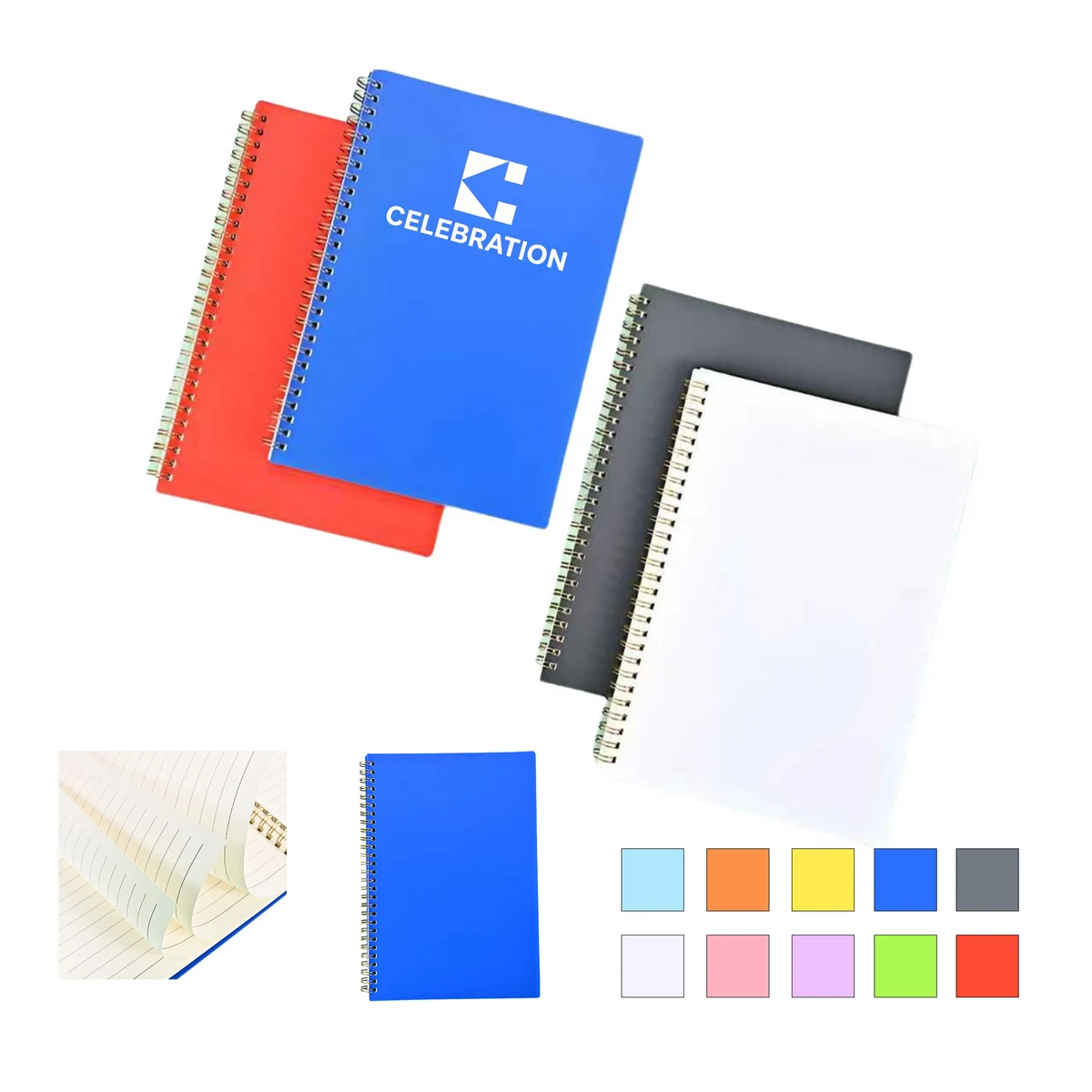 Customized Colored Horizontal Coil Notebook 1