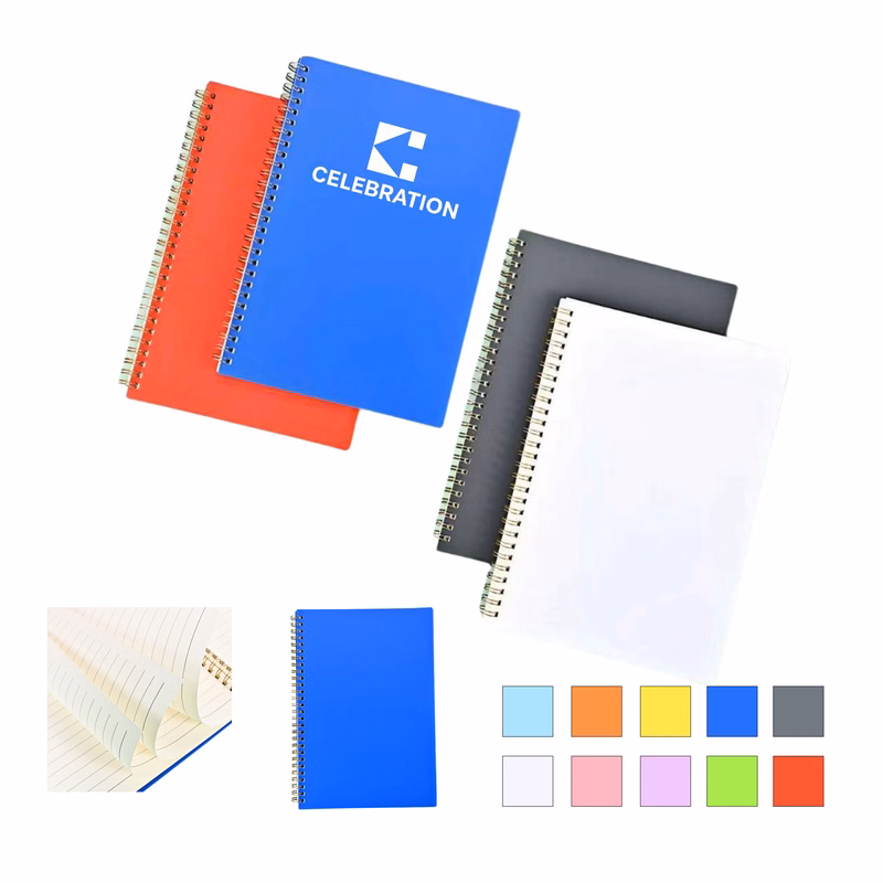 Customized Colored Horizontal Coil Notebook