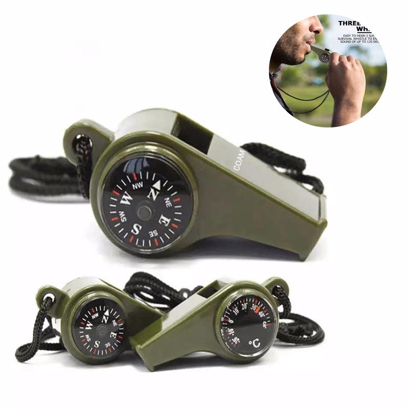 3-In-1 Emergency Survival Whistles
