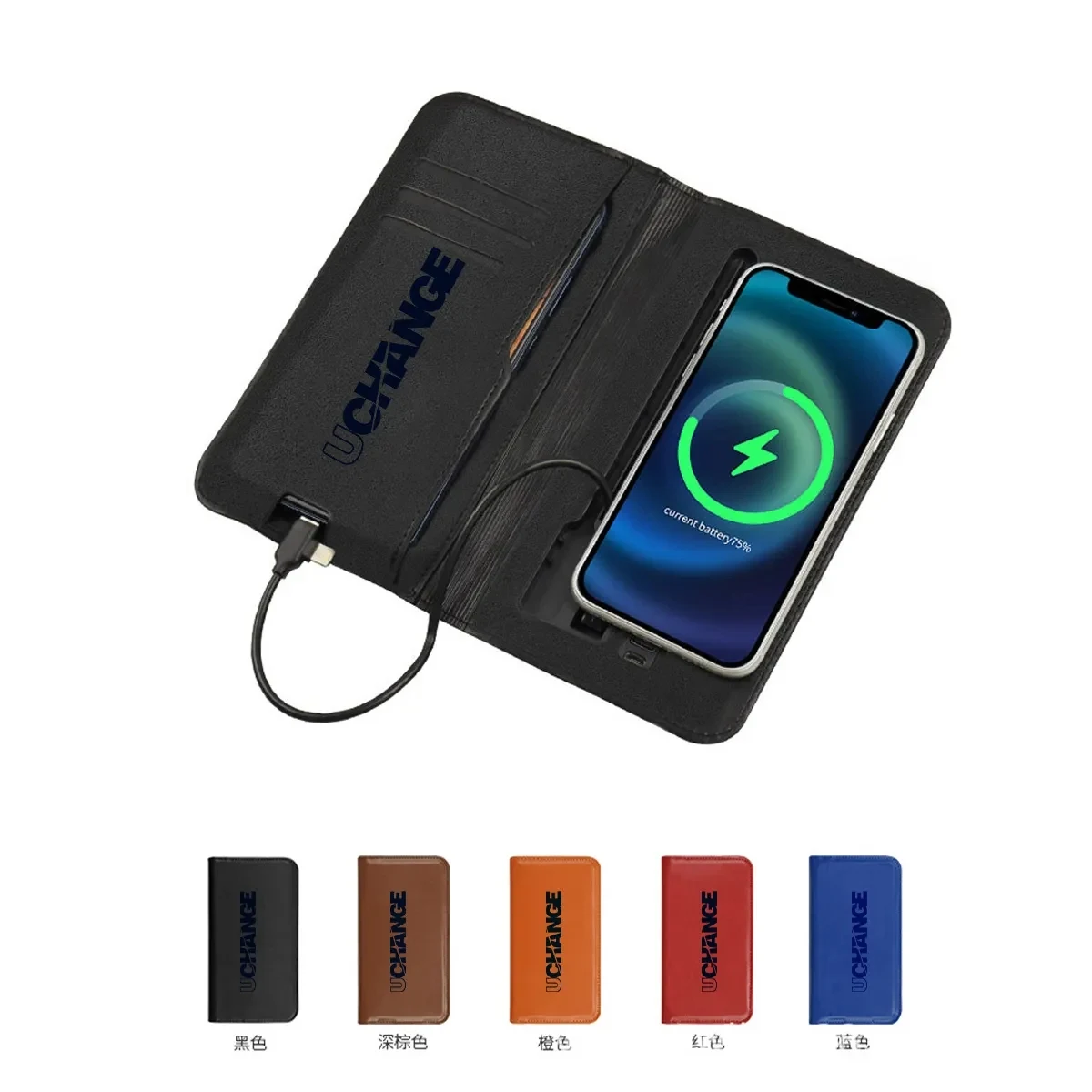 Executive Folio Case With Built-in Power Bank 1