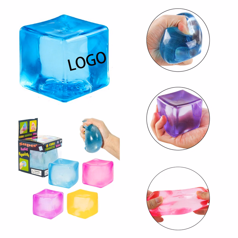 MOQ 10 Maltose Ice Cube Squishy Toy