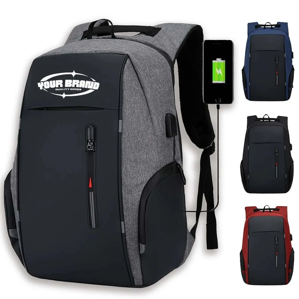 Large Capacity Backpacks With USB Port 1