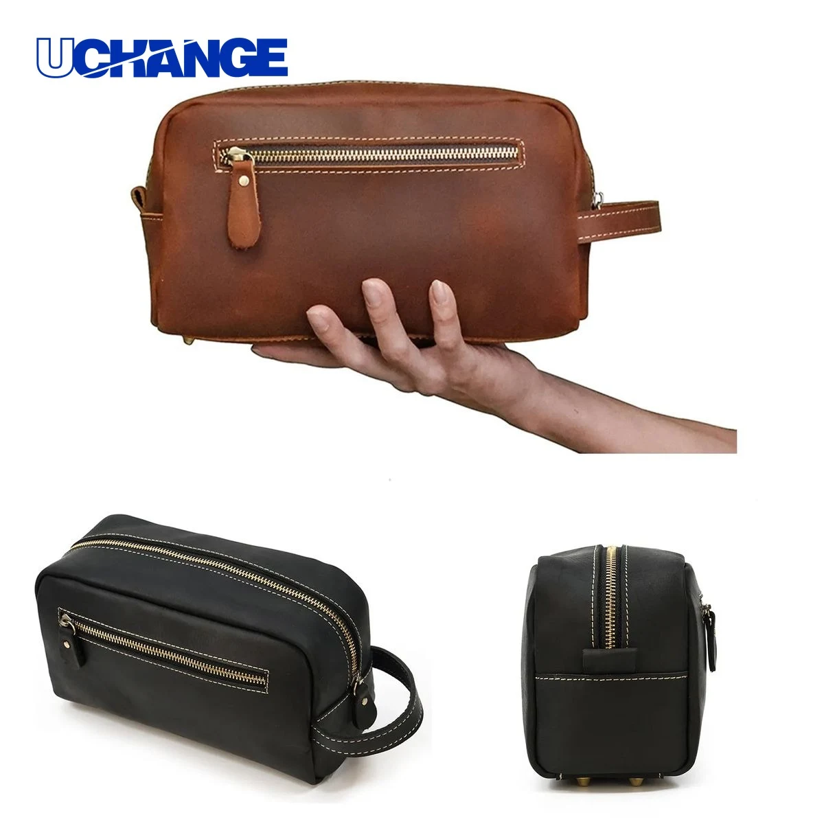Leather Men Toiletry Bag 1