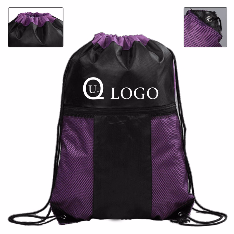 13.39X16.54 Inch Terylene Drawstring Backpack