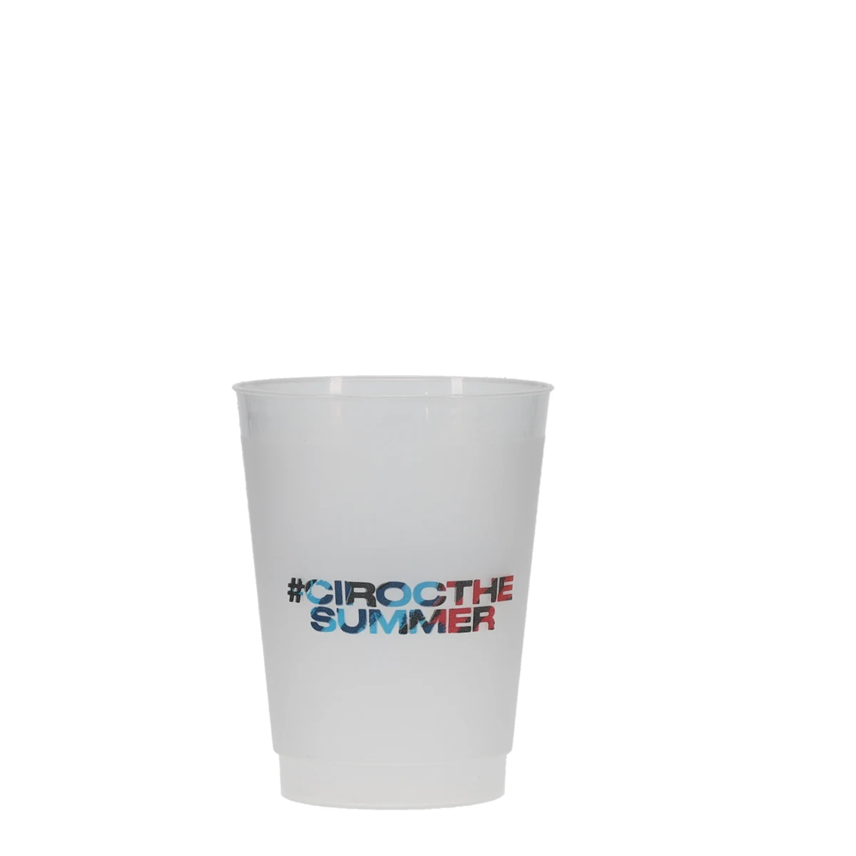 10 oz Frost-Flex Plastic Cup Frosted Hi-Speed Print 1